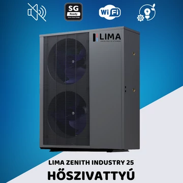 Lima Zenith INDUSTRY 25 R290 DC inverteres hőszivattyú – Ipari fűtési és hűtési megoldás