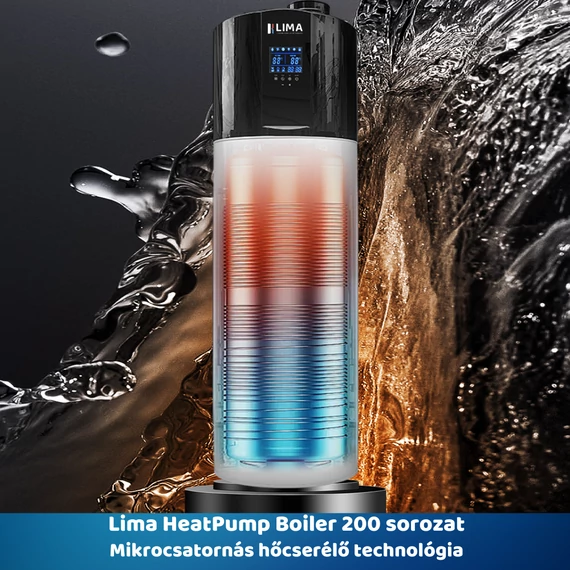 Lima HeatPump Boiler 200 hőszivattyús bojler – 200 literes környezetbarát megoldás