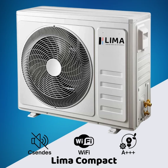 Lima Compact 2,6 kW (9000 BTU) Inverteres Split Klíma – WiFi, A++/A+ – Csendes működés