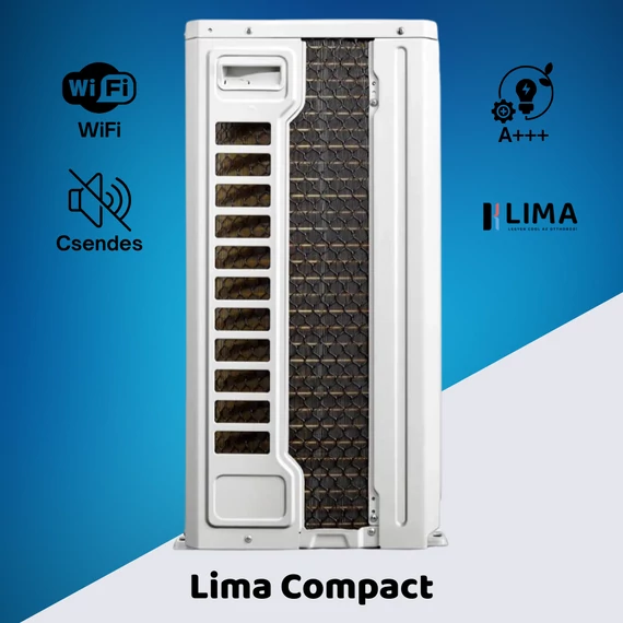Lima Compact 2,6 kW (9000 BTU) Inverteres Split Klíma – WiFi, A++/A+ – Csendes működés