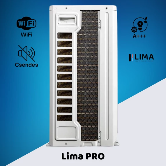 Lima Pro 3,4 kW (12000 BTU) Inverteres Split Klíma – WiFi, A++/A+ – Közepes helyiségekhez