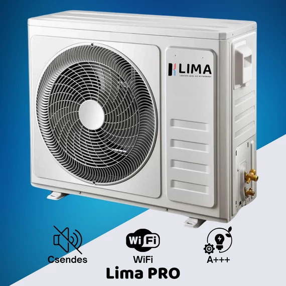 Lima Pro 3,4 kW (12000 BTU) Inverteres Split Klíma – WiFi, A++/A+ – Közepes helyiségekhez