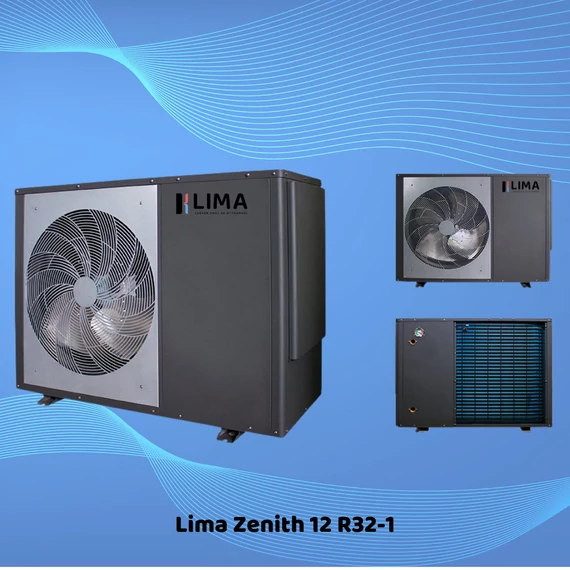 Lima Zenith 12 R32 -1 fázisú - 12 kW Monoblokkos Hőszivattyú 