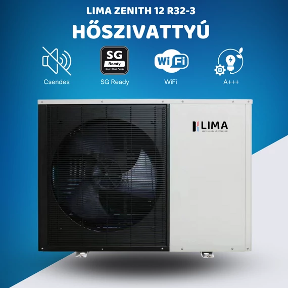 Lima Zenith 12 R32  - 3 fázisú Monoblokkos hőszivattyú