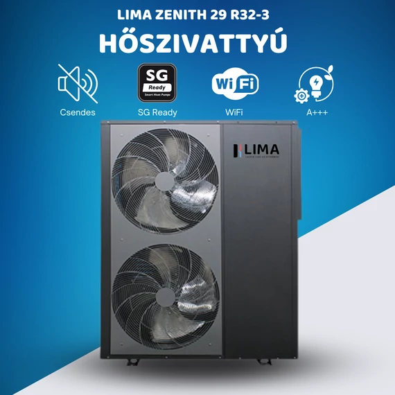 Lima Zenith 29 R32 - 3 fázisú Monoblokkos hőszivattyú 29 kW
