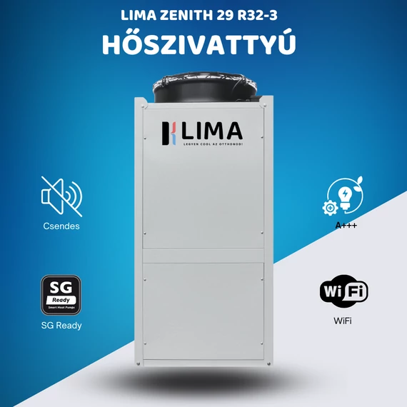 Lima Zenith 34 R32 - 3 fázisú Monoblokkos hőszivattyú 34 kW