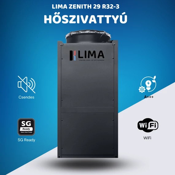 Lima Zenith 34 R32 - 3 fázisú Monoblokkos hőszivattyú 34 kW