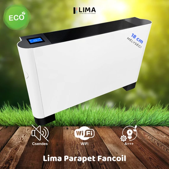 Lima VentoSlim 350 parapetes fancoil telepítés