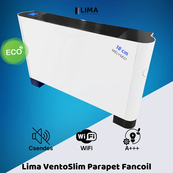 Lima VentoSlim 1020 ultra-vékony parapetes fancoil