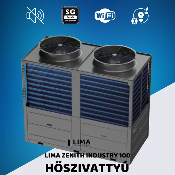 Lima Zenith INDUSTRY 50 R290 DC inverteres hőszivattyú – Ipari fűtési és hűtési megoldás